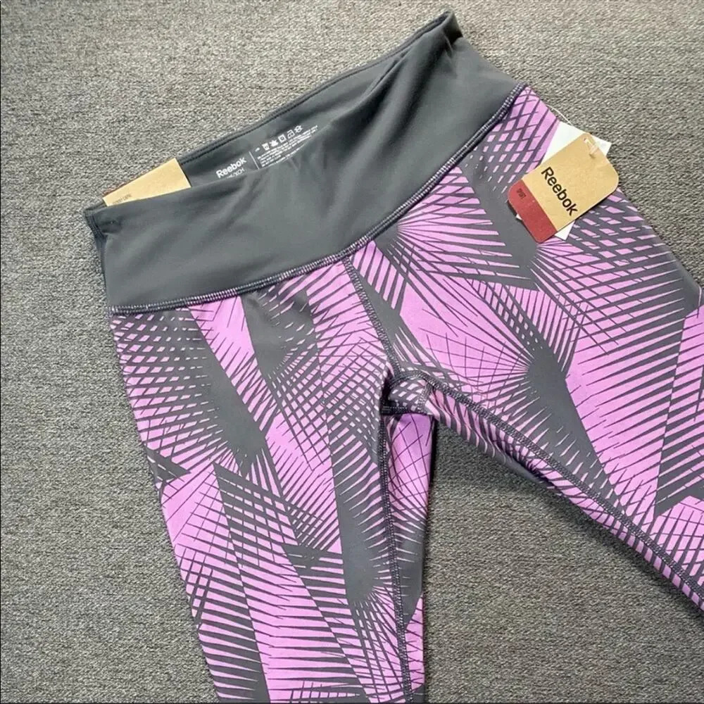 NWT Reebok Skinny Capri Cropped Workout Pants XS - Picture 2 of 4